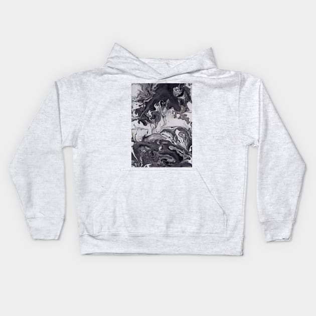 Greyscale I Kids Hoodie by eerankin